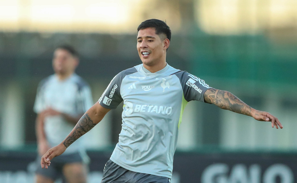 Zaracho, meio-campista do Atlético - (foto: Paulo Henrique França/Atlético)