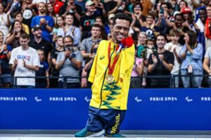 Gabriel Araújo conquistou três ouros em Paris 2024 (foto: Alexandre Schneider/CPB)