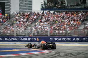 Terceiro treino livre para o GP de Singapura (foto: Lillian Suwanrumpha/AFP)