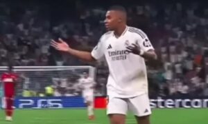 Vídeo: reação de Mbappé ao gol de Endrick na vitória do Real viraliza