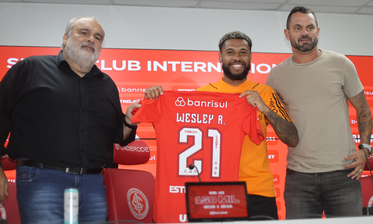 Wesley em apresentação no Internacional (foto: Ricardo Duarte/Internacional)