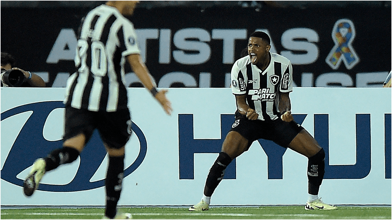 Júnior Santos, atacante do Botafogo (foto: Alexandre Loureiro/AFP)