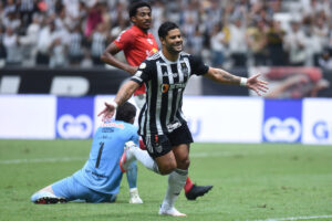 Hulk durante o jogo entre Atlético e Bragantino (foto: Gladyston Rodrigues/EM/D.A Press)