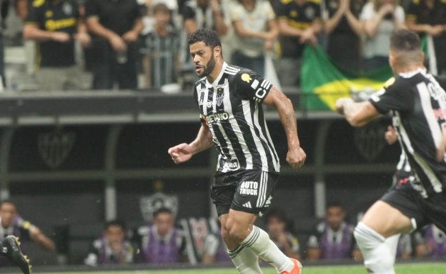 Hulk em ação pelo Atlético diante do São Paulo na Arena MRV, pela Copa do Brasil (foto: Edésio Ferreira/EM/D.A Press)