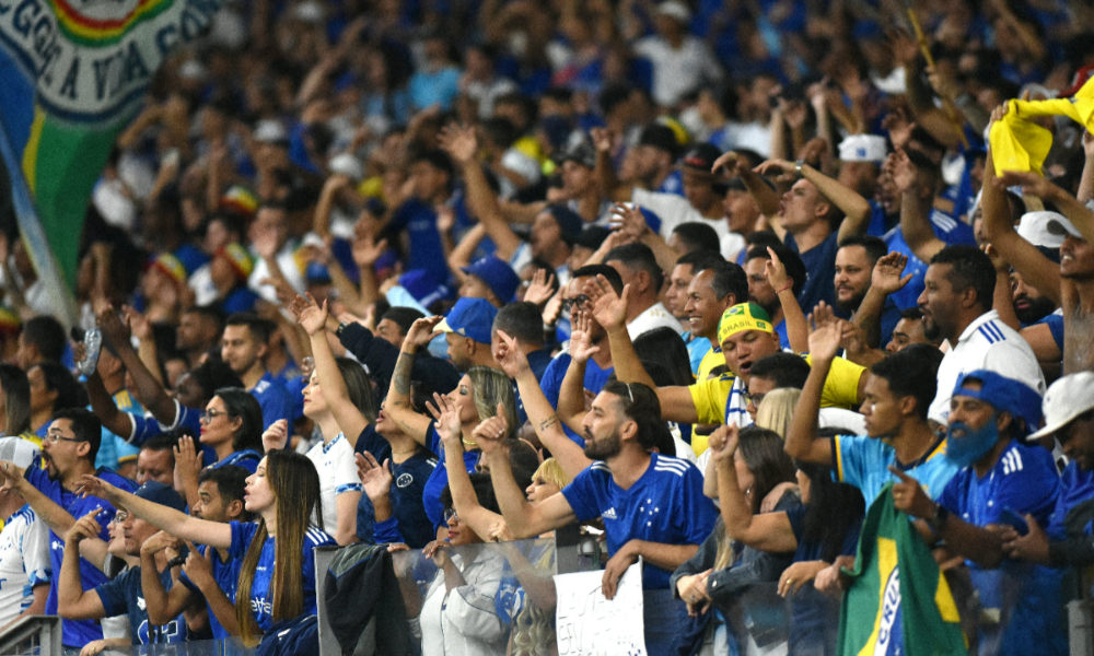 Torcida do Cruzeiro em jogo no Mineirão (foto: Ramon Lisboa/EM/D.A.Press)