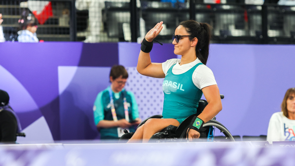 Lara Lima, medalhista de bronze no halterofilismo da Paralimpíada de Paris 2024 (foto: Ana Patrícia/CPB)