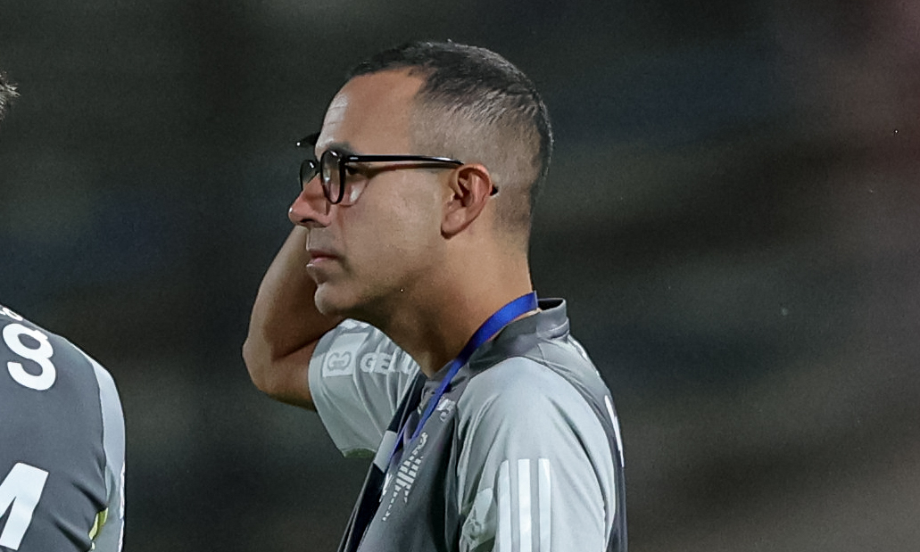 Lucas Gonçalves durante Caracas 1 x 4 Atlético (foto: Pedro Souza/Atlético)