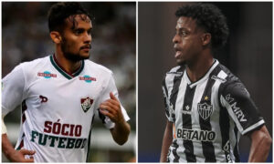 Scarpa e Keno reencontram Fluminense e Atlético, respectivamente (foto: Nelson Perez/Fluminense e Pedro Souza/Atlético)