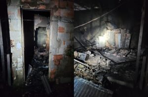 Casa é destruída durante incêndio em Ipatinga; ninguém se feriu