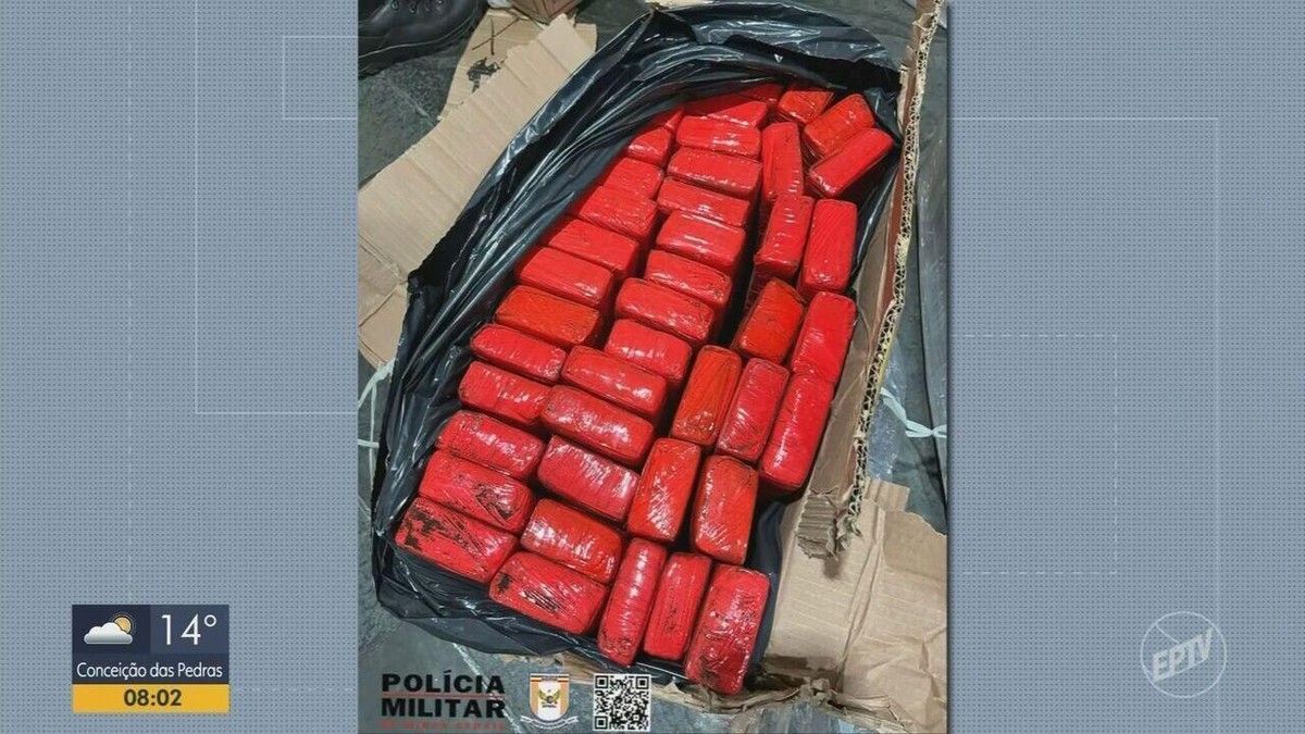 Casal é preso com carga de maconha avaliada em R$ 640 mil na MGC-267, em Caxambu, MG