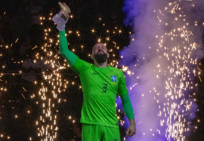 Willian foi eleito o melhor goleiro da Copa do Mundo de Futsal 2024 (foto: Leto Ribas/CBF)