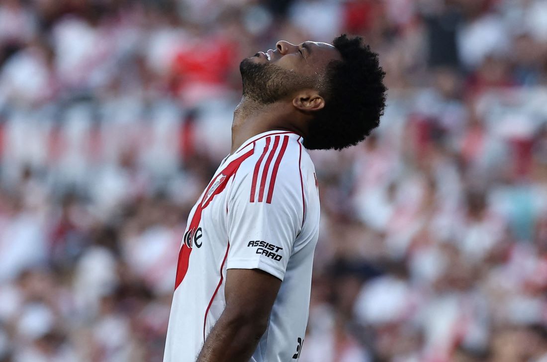 Miguel Borja River Plate (foto: ALEJANDRO PAGNI/AFP)