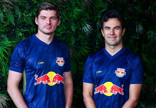 Com Verstappen e Pérez, Bragantino lança camisa em homenagem aos 20 anos da RBR na F1