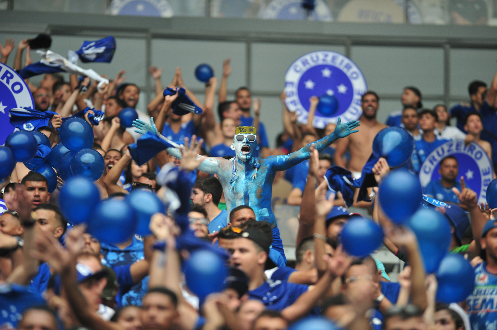 Torcida do Cruzeiro no Mineirão (foto: Alexandre Guzanshe/EM/D.A.Press)