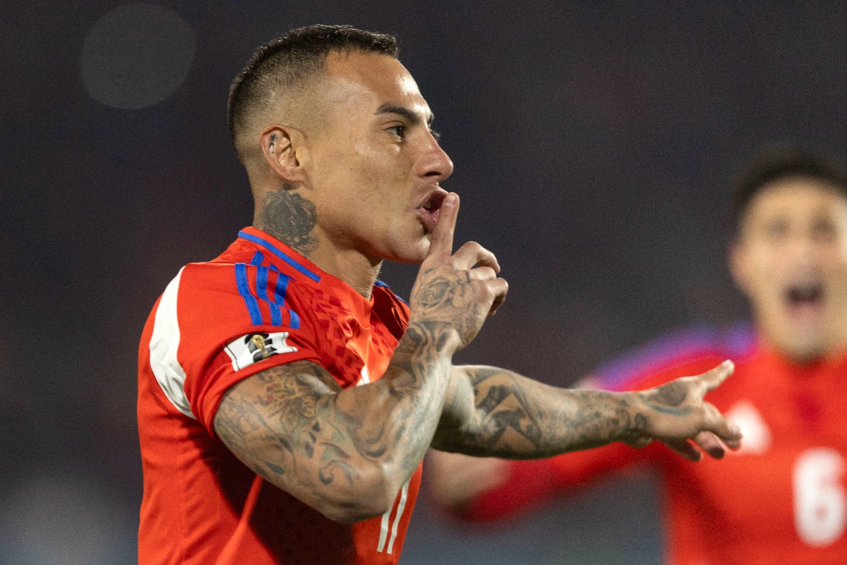 Eduardo Vargas, atacante do Atlético e do Chile (foto: Javier TORRES / AFP
)