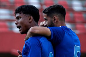 Jogadores do Cruzeiro comemorando (foto: Gustavo Martins/ Cruzeiro)