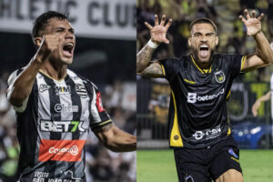 Jogadores de Athletic e Volta Redonda (foto: Divulgação / Athletic e Raphael Torres / Volta Redonda )