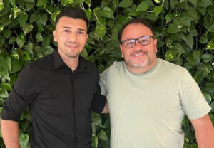 Jesús Dátolo se encontrou com Fred Cascardo, diretor de futebol do América (foto: Reprodução/Instagram)