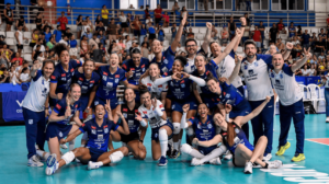 Jogadoras de vôlei do Minas (foto: Fábio Tavares)