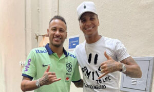 Neymar e Deyverson juntos em Cuiabá (foto: Reprodução)