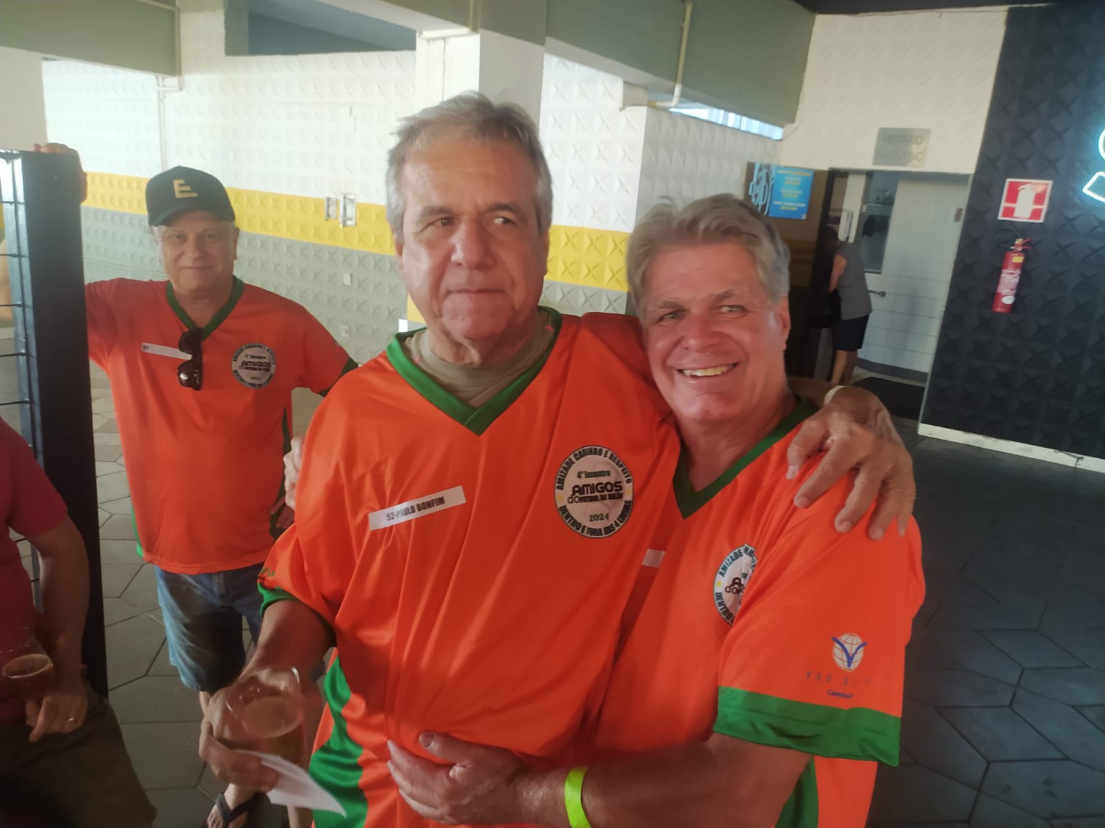 Paulinho Bonfim e Jackson, campeões mundiais de 1982 no futsal - (foto: Ivan Drummond/No Ataque)