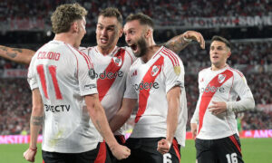 River Plate eliminou o Colo-Colo nas quartas de final da Libertadores (foto: JUAN MABROMATA / AFP)