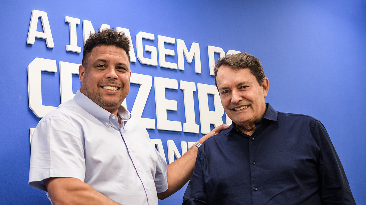 Ronaldo Fenômeno e Pedro Lourenço (foto: Gustavo Aleixo/Cruzeiro)