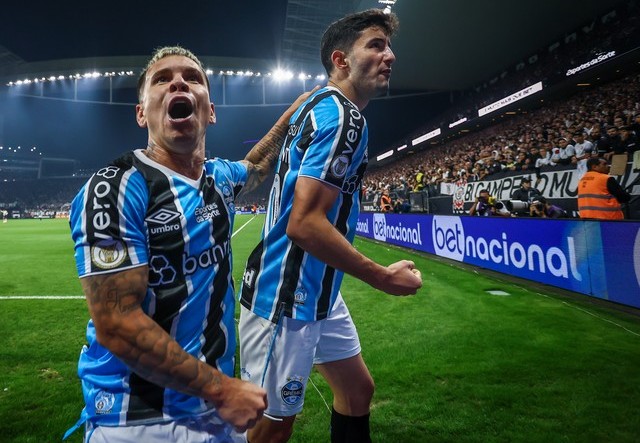 Soteldo e Villasanti são desfalques do Grêmio no jogo contra o Atlético (foto: Lucas Uebel/Grêmio FBPA)