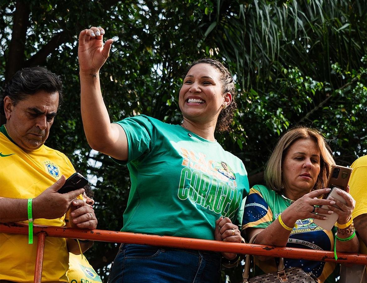 Tandara durante ato de campanha (foto: Divulgação/Tandara)