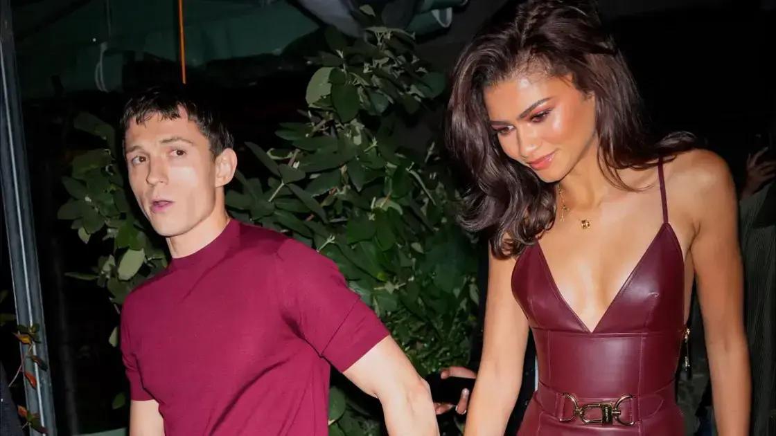 Tom Holland e Zendaya: look combinado em evento