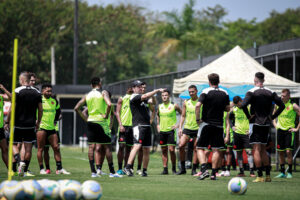 Treino do Vasco no Rio de Janeiro, neste sábado (12/10) (foto: Matheus Lima/Vasco)