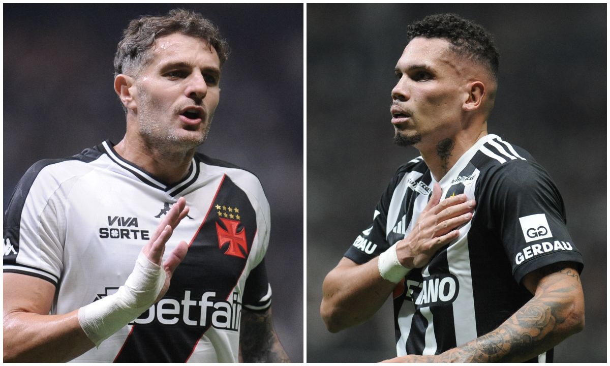 Vegetti e Paulinho, dois dos destaques de Vasco e Atlético (foto: Alexandre Guzanshe/EM/DA.Press)