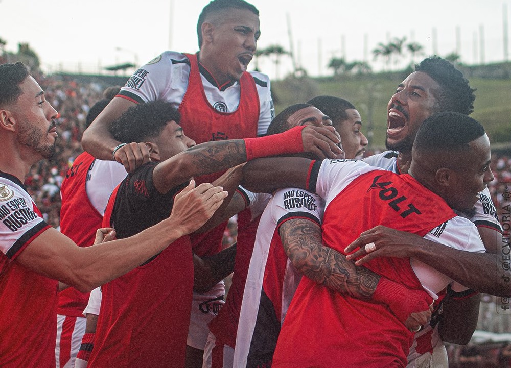 Vitória triunfou em confronto direto com o Fluminense no Brasileiro (foto:  Victor Ferreira/ECVitória)