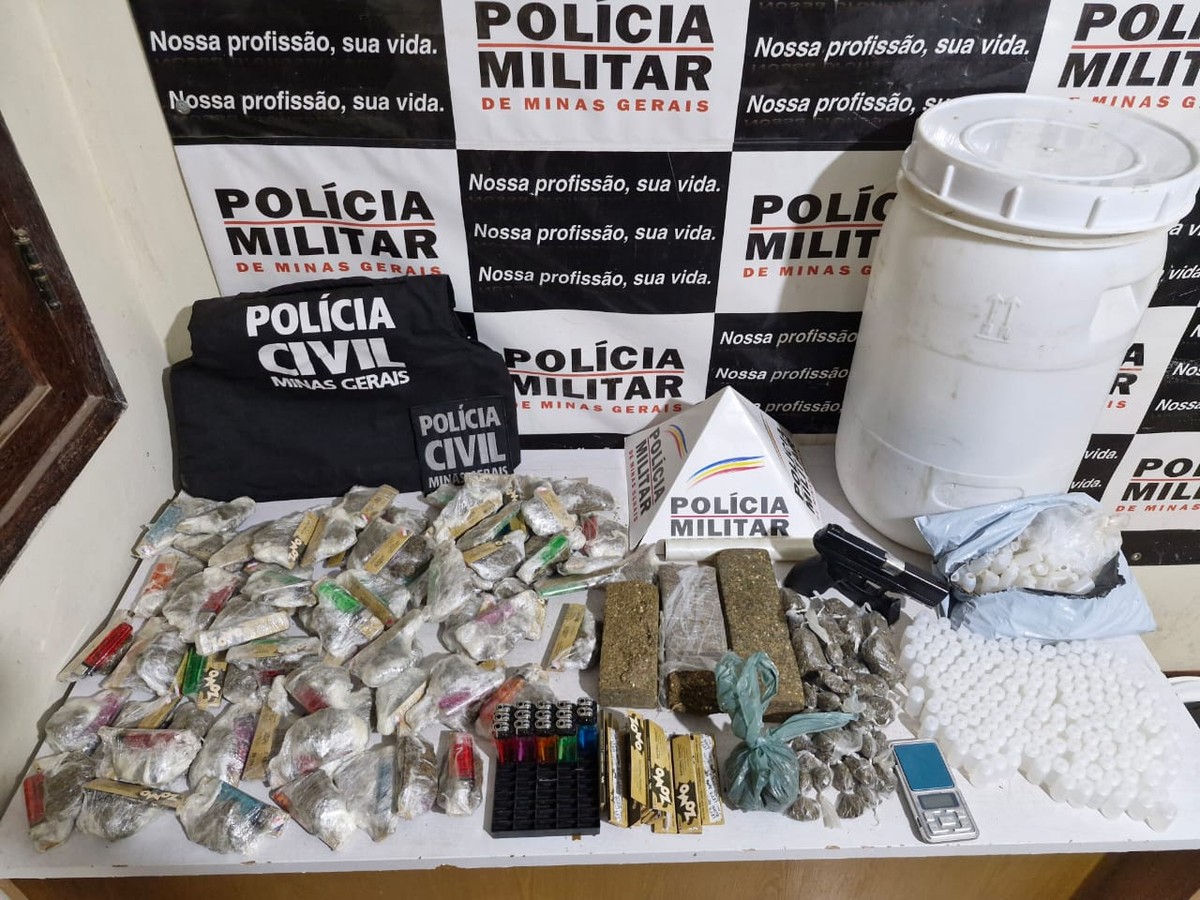 Jovem é preso com 6 kg de maconha, cocaína e loló durante operação policial em Lajinha