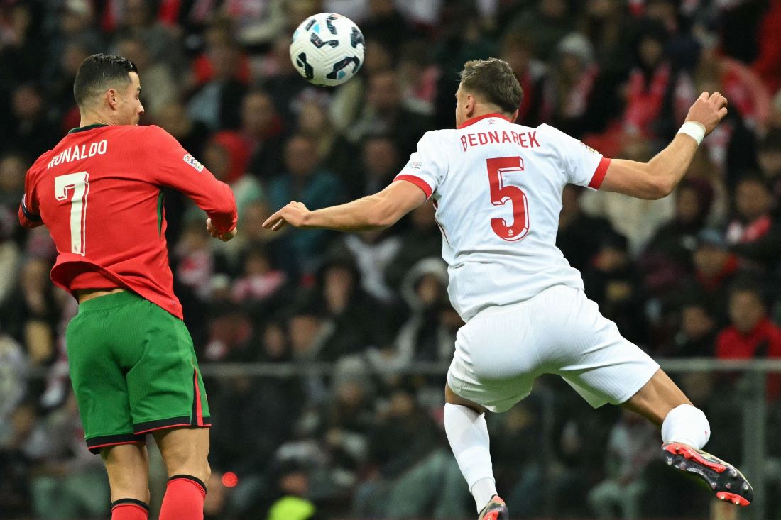 Na última partida entre as equipes, Portugal venceu por 3 a 1 (foto: Sergei GAPON / AFP)