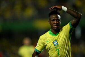 Vini Jr. em jogo do Brasil (foto: AFP)