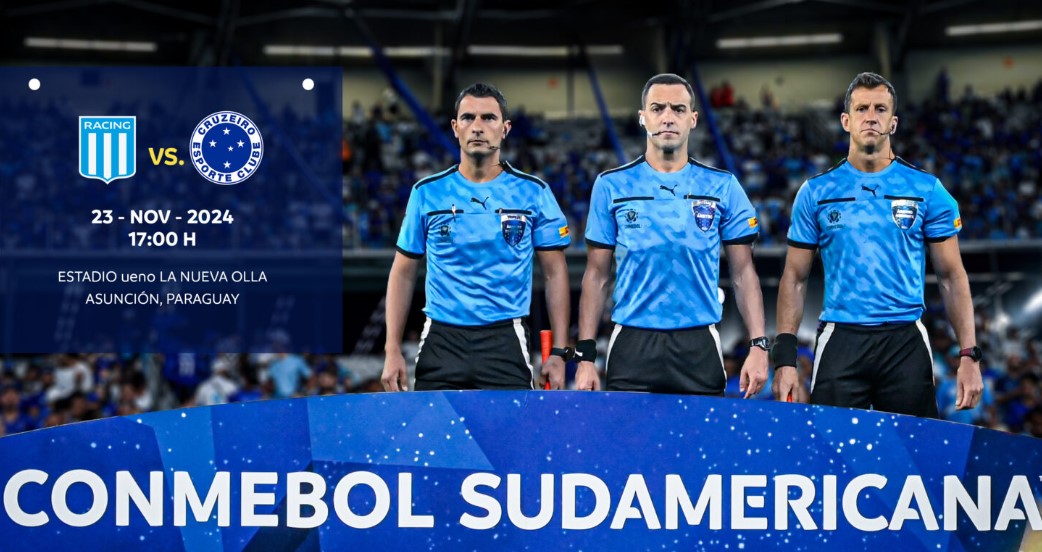 Conmebol define árbitro para final entre Cruzeiro e Racing na Copa Sul-Americana