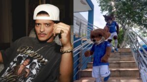 Cruzeiro homenageia Bruno Mars antes de show em BH e faz convite ao cantor