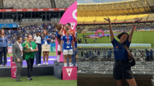 Ex-diretora do Cruzeiro marca presença na final do Mineiro Feminino com atriz da Globo