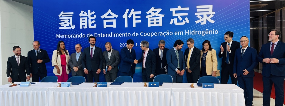 Governo de Minas, Unifei e grupo chinês assinam termo para cooperação no uso de tecnologias ligadas ao hidrogênio verde