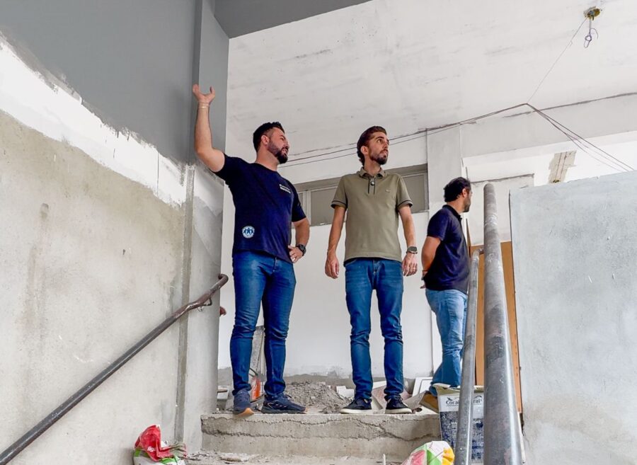 Prefeito Gustavo Nunes visita obras da Escola Nelcina Rosa de Jesus, no bairro Veneza