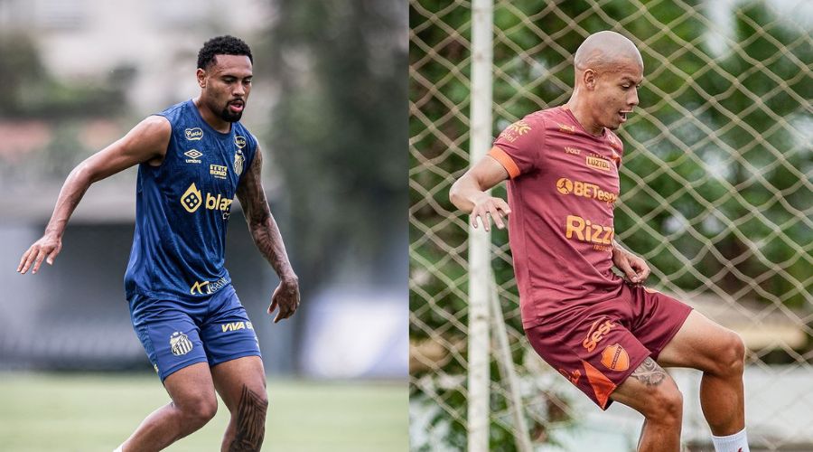 Jogadores (foto: Divulgação - @RaulBaretta_Photo / Santos FC - @betocorreaphoto  Vila Nova)