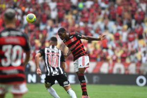 Flamengo venceu o Atlético por 3 a 1 no jogo de ida da final da Copa do Brasil (foto: Alexandre Guzanshe/EM D.A Press)