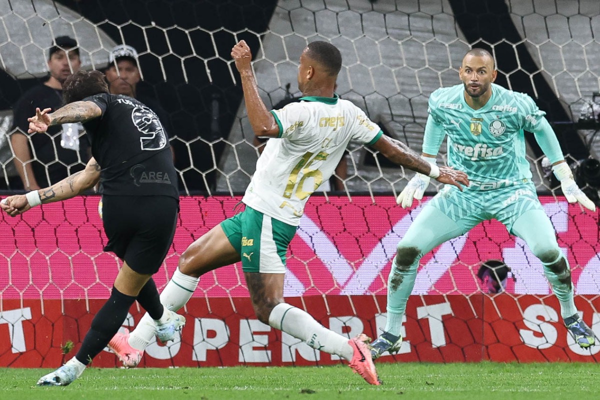 Lance de Corinthians x Palmeiras (foto: Cesar Greco / Palmeiras)