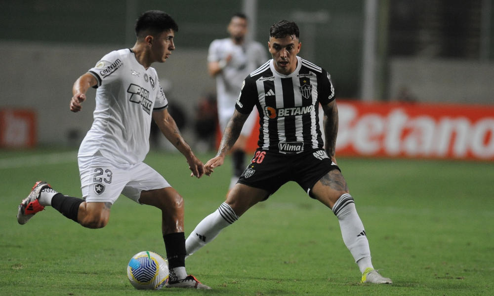 Lance do jogo entre Atlético e Botafogo (foto: Alexandre Guzanshe/EM/DA.Press)