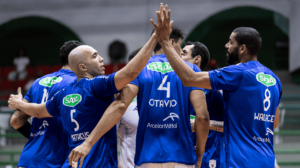 Jogadores de vôlei do Cruzeiro (foto: Agência i7/Sada Cruzeiro)