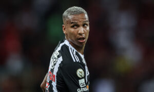 Deyverson durante Flamengo x Atlético (foto: Pedro Souza/Atlético)