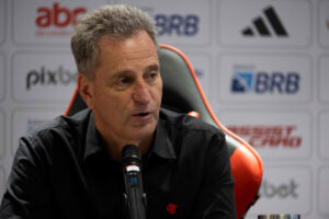 Rodolfo Landim, presidente do Flamengo (foto: Mauro Pimentel/AFP)