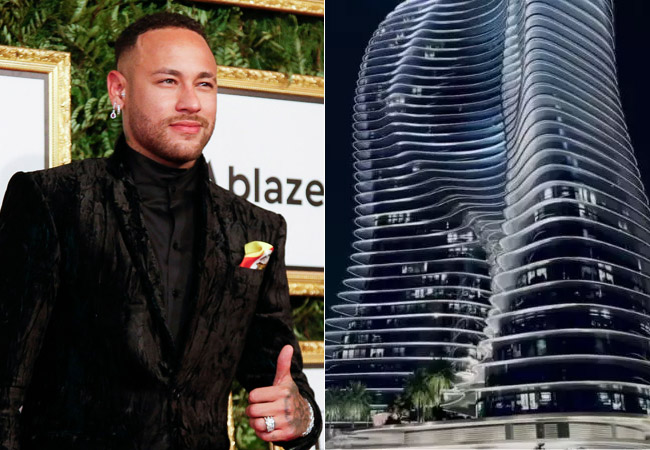 Neymar comprou luxuosa cobertura em Dubau (foto: MIGUEL SCHINCARIOL/AFP - Reprodução)