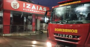 Incêndio durante a madrugada atinge Supermercado em Antônio Dias